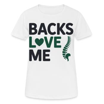 Chiropraktiker Biege Spalt Seufzer der Erleichterung Beruf - Frauen T-Shirt atmungsaktiv - Weiß - Vorne - AI Model Female 172 dark (172cm)