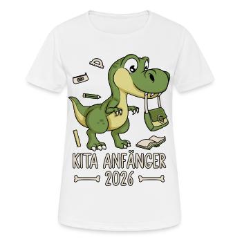 Kita Beginner 2026 Dinosaur - Women's Breathable T-Shirt - white - Front - AI Model Female 172 dark (172cm)