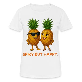 Sonnenananas Duo - Frauen T-Shirt atmungsaktiv - Weiß - Vorne - AI Model Female 172 dark (172cm)