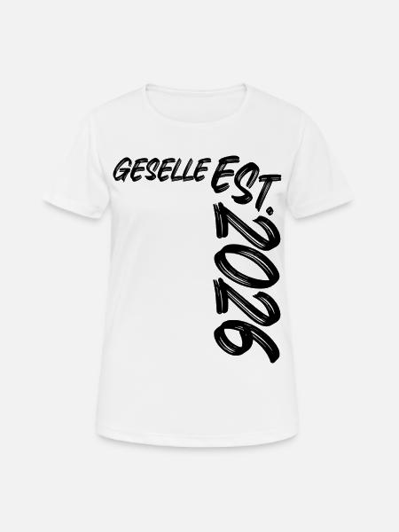 Geselle Est. 2026 - Frauen T-Shirt atmungsaktiv - Weiß