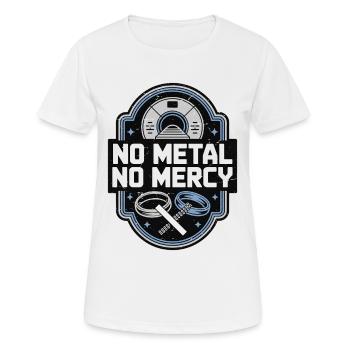 MRI Tech No Metal No Mercy Radiologist Rad Tech - Women's Breathable T-Shirt - white - Front - AI Model Female 172 dark (172cm)