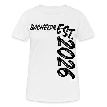 Licence établie en 2026 - T-shirt respirant Femme - blanc - Devant - AI Model Female 172 dark (172cm)