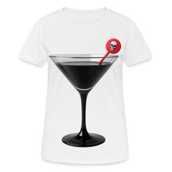 COCKTAIL DE LA MUERTE - dark hell - T-shirt respirant Femme - blanc - Devant - AI Model Female 172 dark (172cm)