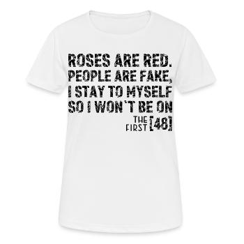 Citation de Dark Mind Isolé - T-shirt respirant Femme - blanc - Devant - AI Model Female 172 dark (172cm)