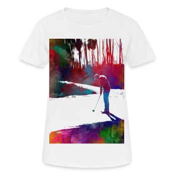 Golfspieler #golf - Frauen T-Shirt atmungsaktiv - Weiß - Vorne - AI Model Female 172 dark (172cm)