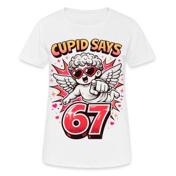 Cupid Days 67 Liebe Valentinstag Geschenk Süß - Frauen T-Shirt atmungsaktiv - Weiß - Vorne - AI Model Female 172 dark (172cm)