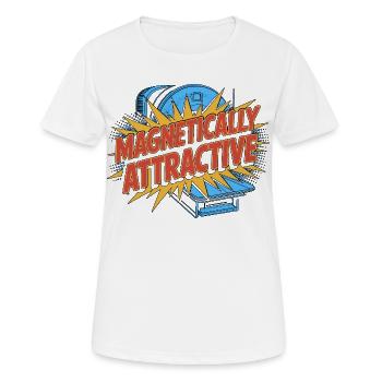 Technicien IRM Technologue IRM Magnétiquement Attrayante - T-shirt respirant Femme - blanc - Devant - AI Model Female 172 dark (172cm)