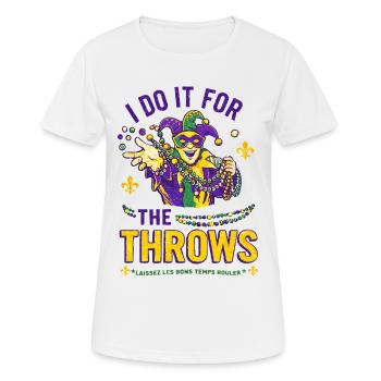 Mardi Gras Jester Beads - Women's Breathable T-Shirt - white - Front - AI Model Female 172 dark (172cm)