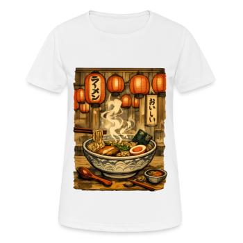 Ramen Nudelsuppe - Frauen T-Shirt atmungsaktiv - Weiß - Vorne - AI Model Female 172 dark (172cm)