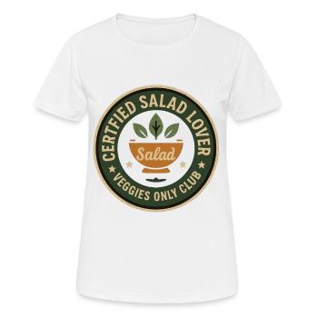 Amateur de salade - T-shirt respirant Femme - blanc - Devant - AI Model Female 172 dark (172cm)