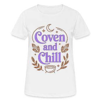 Witchcraft Coven And Chill Tarot Reading Wicca - Women's Breathable T-Shirt - white - Front - AI Model Female 172 dark (172cm)