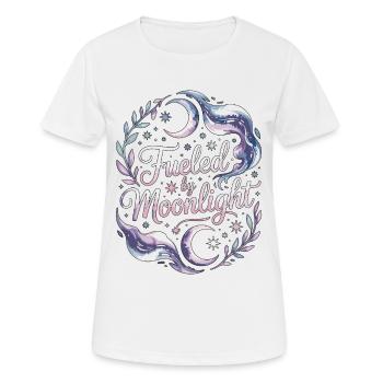 Sorcellerie alimentée par la sorcellerie au clair de lune Astrologie - T-shirt respirant Femme - blanc - Devant - AI Model Female 172 dark (172cm)