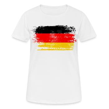 Allemagne - Don du respect des armoiries de l’aigle - T-shirt respirant Femme - blanc - Devant - AI Model Female 172 dark (172cm)