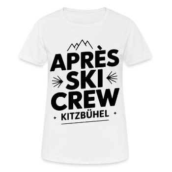 Après-ski Kitzbühel - T-shirt respirant Femme - blanc - Devant - AI Model Female 172 dark (172cm)