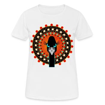 Oiseau avec attitude - T-shirt respirant Femme - blanc - Devant - AI Model Female 172 dark (172cm)