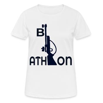 Biathlon Winter Sport - Women's Breathable T-Shirt - white - Front - AI Model Female 172 dark (172cm)
