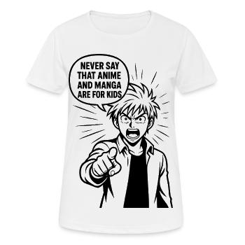 Anime Manga Otaku - T-shirt respirant Femme - blanc - Devant - AI Model Female 172 dark (172cm)