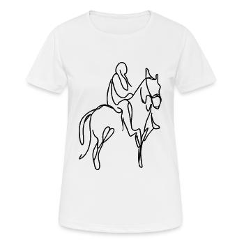 Tab Drawing - Women's Breathable T-Shirt - white - Front - AI Model Female 172 dark (172cm)