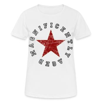 Magnificently Aged - Women's Breathable T-Shirt - white - Front - AI Model Female 172 dark (172cm)