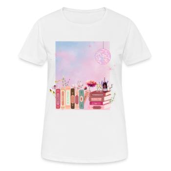 Swifty Love - Frauen T-Shirt atmungsaktiv - Weiß - Vorne - AI Model Female 172 dark (172cm)