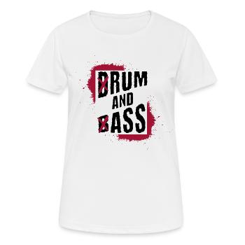 Drum and Bass | Rum and Ass - Frauen T-Shirt atmungsaktiv - Weiß - Vorne - AI Model Female 172 dark (172cm)