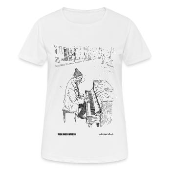 Différence - T-shirt respirant Femme - blanc - Devant - AI Model Female 172 dark (172cm)