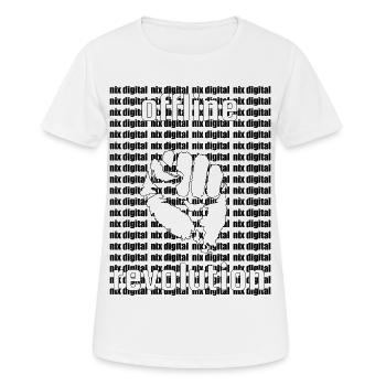 Offline Revolution – Conception de déclaration de détox numérique - T-shirt respirant Femme - blanc - Devant - AI Model Female 172 dark (172cm)