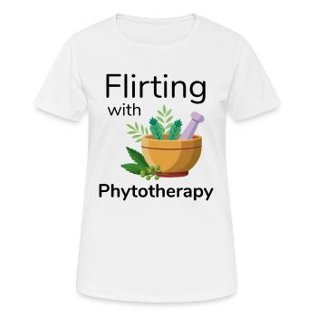 Herbalist Flirting With Phytotherapy Professional  - Women's Breathable T-Shirt - white - Front - AI Model Female 172 dark (172cm)