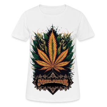 Marijuana - Frauen T-Shirt atmungsaktiv - Weiß - Vorne - AI Model Female 172 dark (172cm)