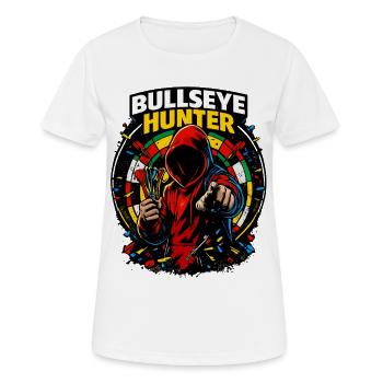 Dart Bullseye Hunter - Frauen T-Shirt atmungsaktiv - Weiß - Vorne - AI Model Female 172 dark (172cm)