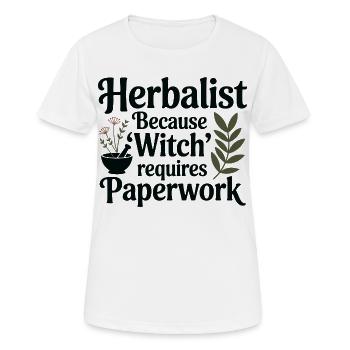 Herboriste parce que la sorcière exige des papiers - T-shirt respirant Femme - blanc - Devant - AI Model Female 172 dark (172cm)