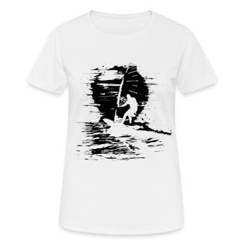 Windsurfing Instructor - Women's Breathable T-Shirt - white - Front - AI Model Female 172 dark (172cm)