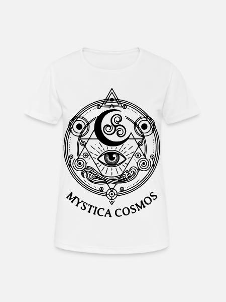 mystica cosmos - T-shirt respirant Femme - blanc