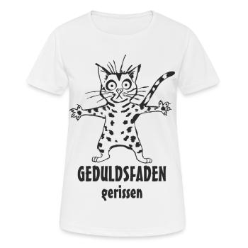 Fil de patience - T-shirt respirant Femme - blanc - Devant - AI Model Female 172 dark (172cm)