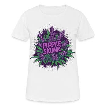 Purple Skunk - Frauen T-Shirt atmungsaktiv - Weiß - Vorne - AI Model Female 172 dark (172cm)