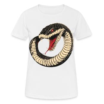 Serpent - T-shirt respirant Femme - blanc - Devant - AI Model Female 172 dark (172cm)
