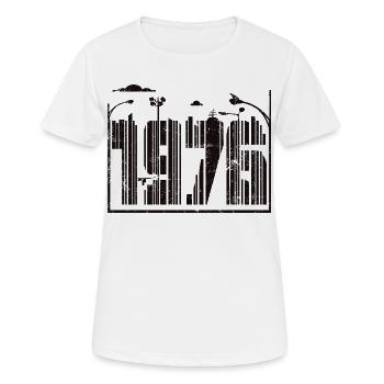 1976 Vintage - Frauen T-Shirt atmungsaktiv - Weiß - Vorne - AI Model Female 172 dark (172cm)