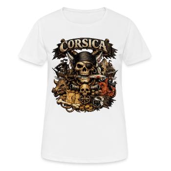 CORSICA Original  - T-shirt respirant Femme - blanc - Devant - AI Model Female 172 dark (172cm)
