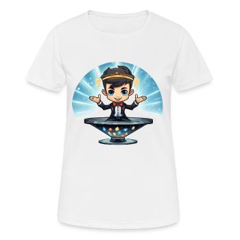 Magier auf Portal der Juwelen - Frauen T-Shirt atmungsaktiv - Weiß - Vorne - AI Model Female 172 dark (172cm)