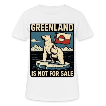 Greenland Is Not For Sale - Women's Breathable T-Shirt - white - Front - AI Model Female 172 dark (172cm)
