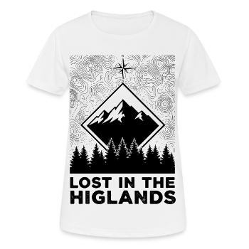 Lost In The Highlands - Women's Breathable T-Shirt - white - Front - AI Model Female 172 dark (172cm)