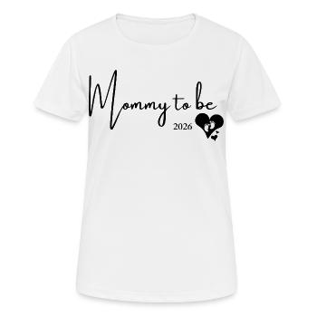 Mommy to be 2026 - Women's Breathable T-Shirt - white - Front - AI Model Female 172 dark (172cm)