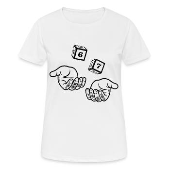 67 Six Sept - T-shirt respirant Femme - blanc - Devant - AI Model Female 172 dark (172cm)