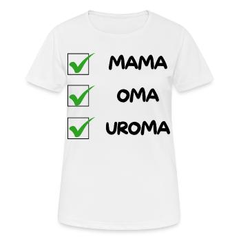 GREAT-GRANDMOTHER Checklist - Women's Breathable T-Shirt - white - Front - AI Model Female 172 dark (172cm)