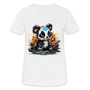 Charme de bloc de construction Panda - T-shirt respirant Femme - blanc - Devant - AI Model Female 172 dark (172cm)