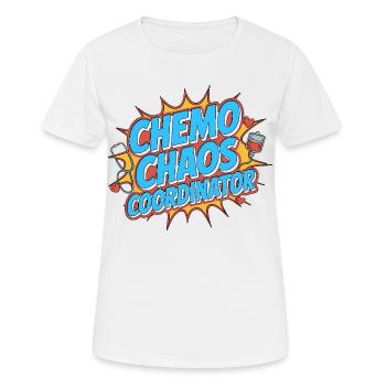Oncology Nurse Chemo Chaos Nursing Infusion Nurse - Frauen T-Shirt atmungsaktiv - Weiß - Vorne - AI Model Female 172 dark (172cm)