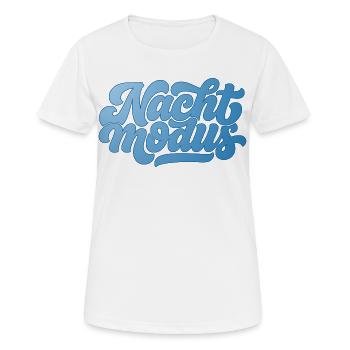 Nuit - T-shirt respirant Femme - blanc - Devant - AI Model Female 172 dark (172cm)