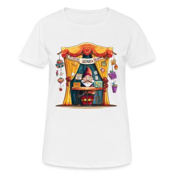 Gnome Market: Magic Stand - Women's Breathable T-Shirt - white - Front - AI Model Female 172 dark (172cm)
