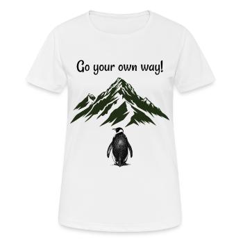 Va à ta façon ! - T-shirt respirant Femme - blanc - Devant - AI Model Female 172 dark (172cm)