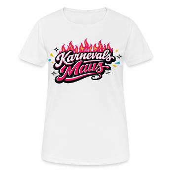 Cologne de la souris de carnaval - Design du carnaval de Cologne - T-shirt respirant Femme - blanc - Devant - AI Model Female 172 dark (172cm)